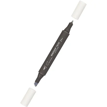 Маркер художественный "Сонет" холодный серый 0, двухсторон., тонк. и широк.долото, Сонет - фото 2