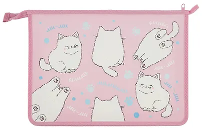 Папка для тетрадей А4 "Пушистики" 24,5*34*4см пластик, молния - фото 7