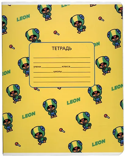 Тетрадь в клетку Premiere Publishing, Brawl Stars, 12 листов, в ассортименте - фото 5