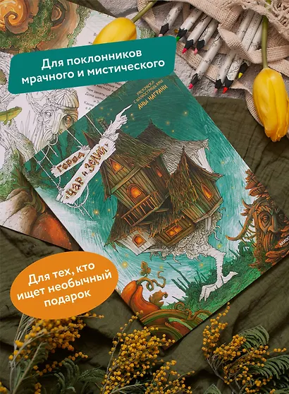 Город чар и зелий. Раскраска с иллюстрациями Аны Награни - фото 5