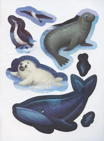 Пингвиненок ищет маму. Книжка с наклейками - фото 4