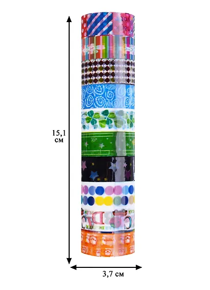Клейкая лента, 15 см х 2 м, 10 шт(1-1) - фото 2
