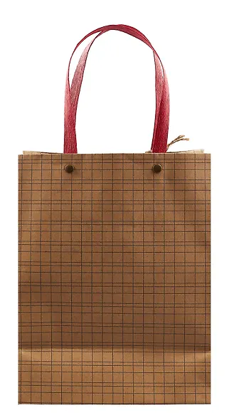 Пакет А5 23*18*10 "Клетка." нейтр., крафт. - фото 3