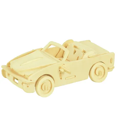 Набор для творчества ЧУДО-ДЕРЕВО Сборная деревянная модель Кабриолет Р067 - фото 2