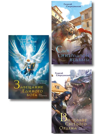 Комплект из 3-х книг (Сын синеглазой ведьмы + Во славу Светлого Ордена + Завещание Единого бога) - фото 1