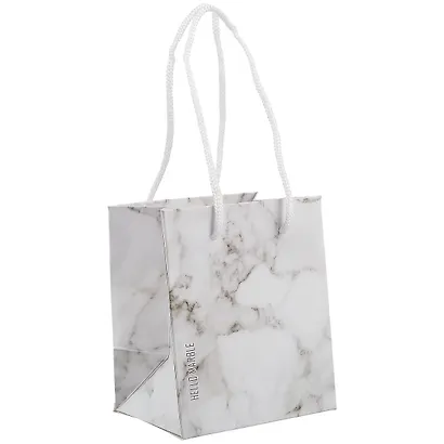 Пакет А6 12*10*8 "Серый мрамор" нейтр., бум.мат.ламинат - фото 1