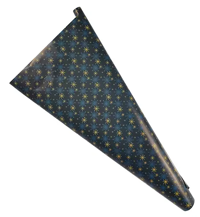 Бумага упаковочная 70*100см "Новогодние снежинки" НГ,инд.уп. - фото 1