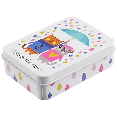 Шкатулка Cats in the rain (9х7х3) (металл) - фото 1