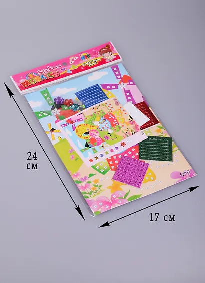 Аппликация блестящими подушечками (пакет) с подв., 12 видов (11-01488-Q) - фото 2