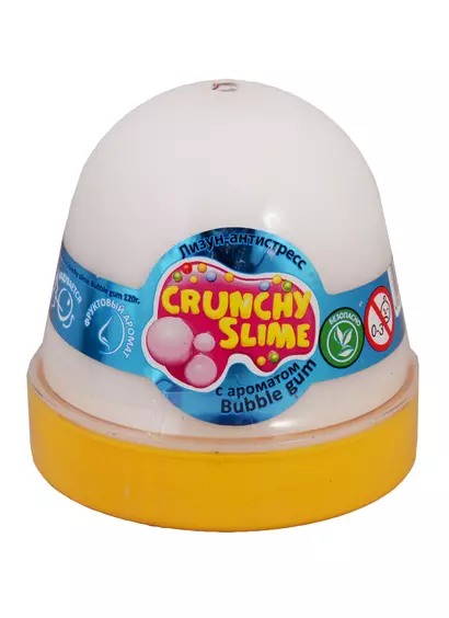 Лизун-антистресс TM Mr.Boo Crunchy slime BubbleGum - фото 1