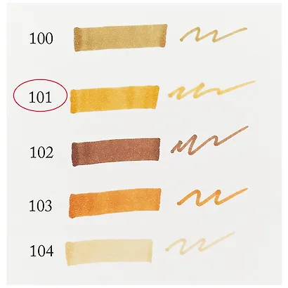 Маркер художественный "Сонет" охра светлая, двухсторон., тонк. и широк.долото, Сонет - фото 3