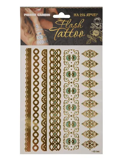 Набор тату наклеек Flash Tatoo Pierre Cardin, 14.5*19.7см в блистере 953022 - фото 1