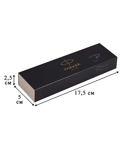 Ручка гелевая Parker, Jotter Stainless Steel CT, подарочная черная 0,7 мм - фото 3