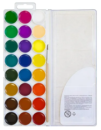 Краски акварельные 24цв "ZOO" пл/уп., с/к., Луч - фото 6