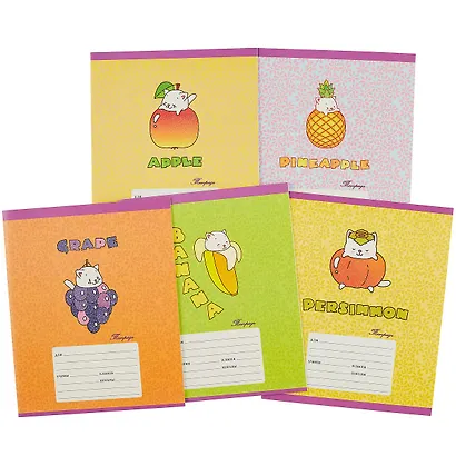 Тетрадь в клетку Listoff, "Котики гурманы", 12 листов, в ассортименте - фото 7