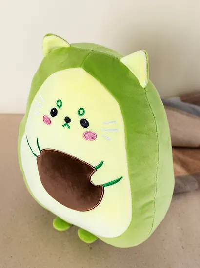 Мягкая игрушка Кот, авокадо 35 см (текстиль) - фото 10