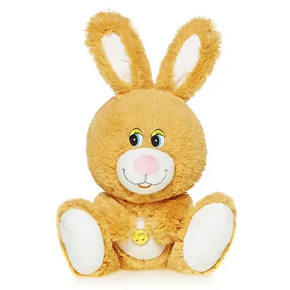Игрушка мягкая, Maxi Play, Зайка Бежевый 20см, озвученны MP-HH-R8988E - фото 1