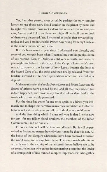 Blood Communion. A Tale Of Prince Lestat - фото 3