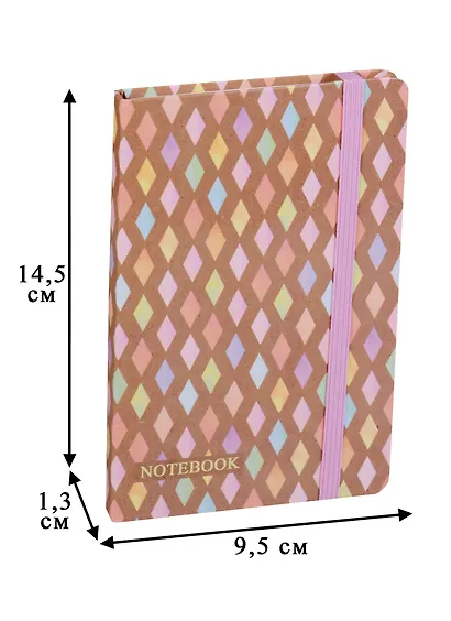 Записная книжка А6 80л "СТАРЫЙ ГОРОД/РОМБЫ", офсет, 7БЦ, гл.лам., на резинке, Феникс - фото 4
