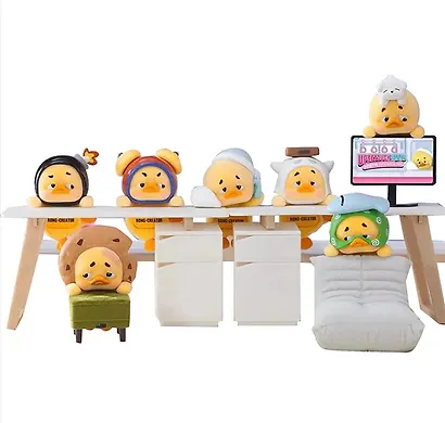 Коллекционная фигурка на монитор "Расстроенная утка" 6,5см, 12-1983-1, Blind Box, 1983 Toys, 15+ - фото 9
