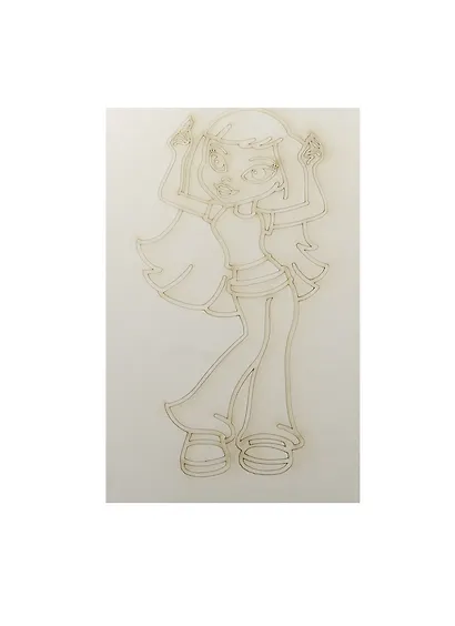 Трафарет Модница (А5) (431) (Б19) (упаковка) - фото 1