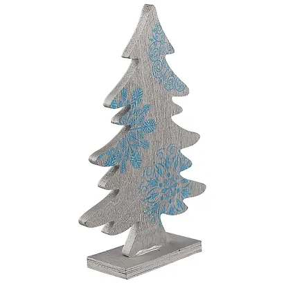 Ёлочка серебряная с узором, 18 см - фото 2