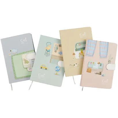 Блокнот с магнитной застёжкой «Котик в комнате», 128 листов, 19 х 13 см - фото 7