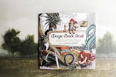 Coloring Through Enchanted Realms of Dragons, Unicorns, Fairies, and More Раскрашиваем  миры драконов, единорогов, фей / Книги на английском языке - фото 10