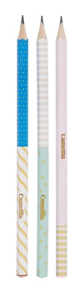 Карандаш чернографитный HB "Сamellia" шестигранный, в ассортименте - фото 1