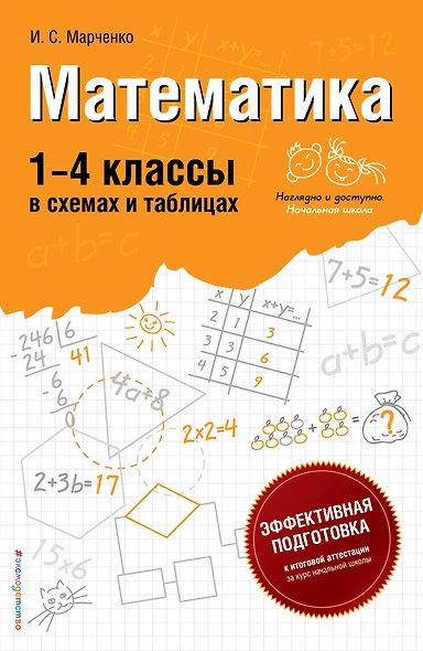 Математика: 1-4 классы в схемах и таблицах - фото 1