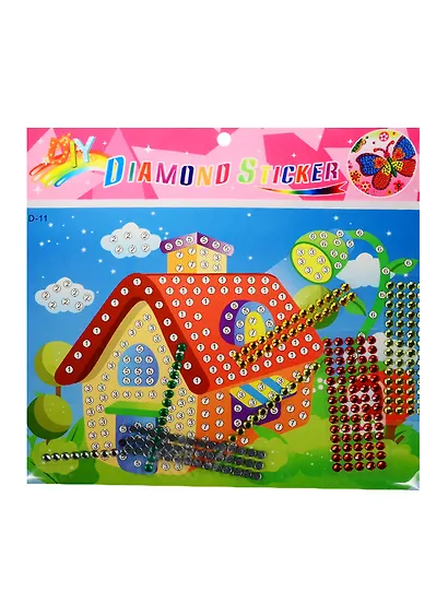 Аппликация стразами Домик А4 (15-01248-D11) - фото 1