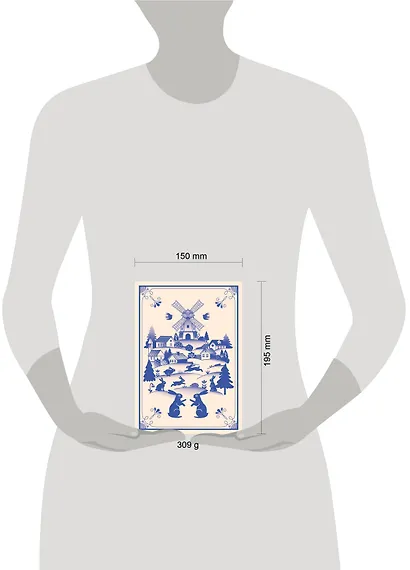 Блокнот Жили-были. Гжель «Зайчики» (формат А5, 144 стр., блинтовое тиснение, тонированный блок) - фото 3