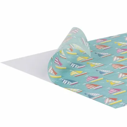 Цветная WASHI-бумага для декора «Лето», 12 листов, 15х15 см, самоклеящаяся, 6 дизайнов, Остров Сокровищ - фото 3