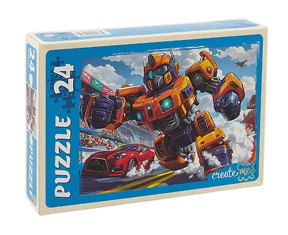 Пазл 24 элемента "Мощный желтый трансформер" 300х215 мм - фото 1