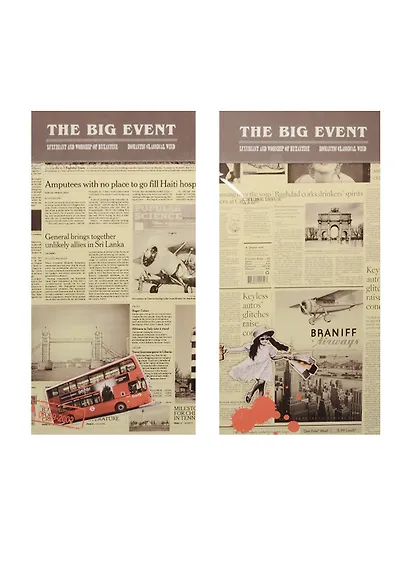 Блокнот А6+ 50л 9*17см "The Big Event" склейка, Haich - фото 1