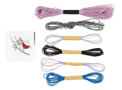 Naruto. Набор для творчества. Украшения своими руками. Фенечки из мулине. Сасуке - фото 3