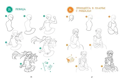 Большая книга аниме. 300 рисунков шаг за шагом - фото 5