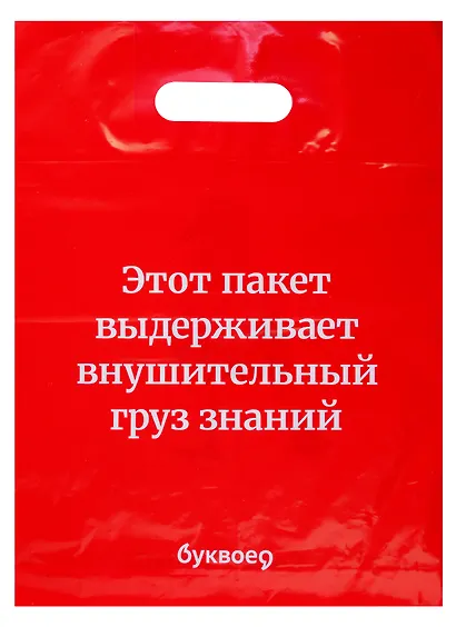 Пакет упаковочный "Буквоед" 30*40, выруб.ручка, Чайка, п/э - фото 2
