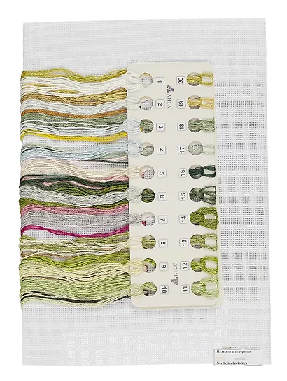 Набор для вышивания крестом "Голубое озеро. Тишина" - фото 3