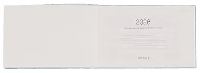 Еженедельник дат. 2026г. А6 64л 160x105 мм "Poesy. Ветки" иск.кожа, мягк.переплет, карманный, горизонтальный, тонир.блок - фото 6