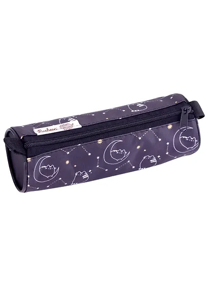 Пенал-тубус "Pusheen" черный, полиэстер, молния - фото 1
