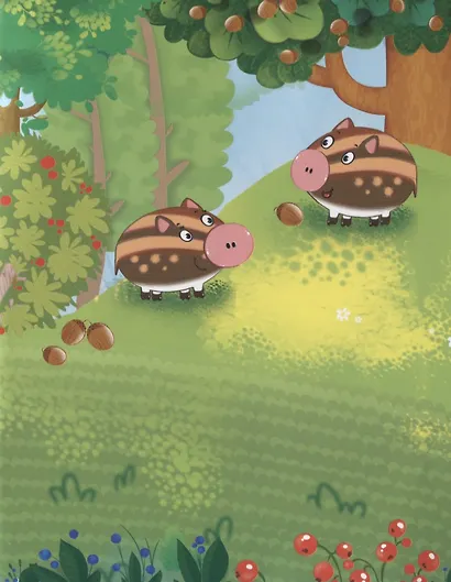 Развивающие многоразовые наклейки. Кто что ест? Лесные зверята - фото 5