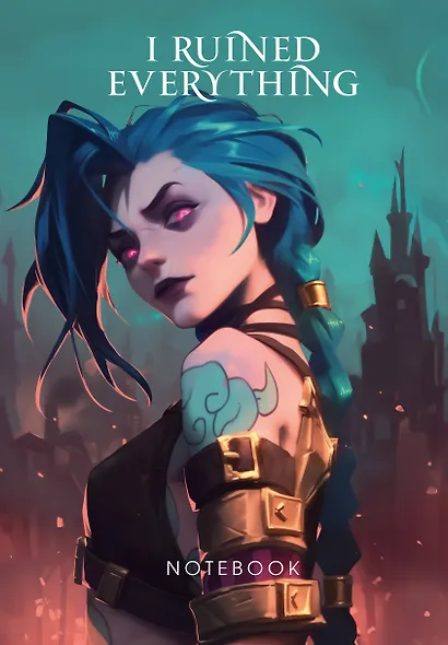 Книга для записей А5 64л лин. "I ruined everything" - фото 1