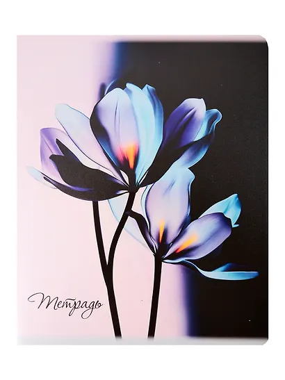 Тетрадь 48 листов, клетка, "Lilac flowers", в ассортименте - фото 2