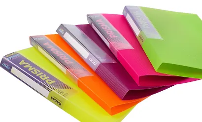 Папка 2кольца А4 "PRISMA NEON" 25мм, 700мкм, - фото 2