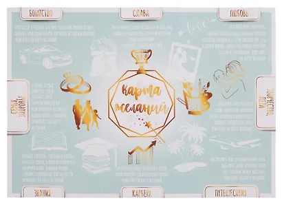 Карта желаний с наклейками (А4) (бумага) - фото 5