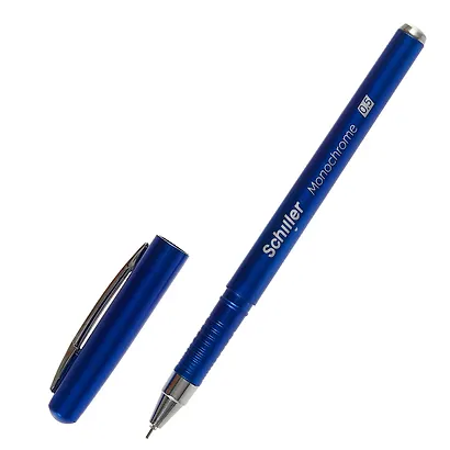 Ручки гелевые синие 12 штук "Monochrome" 0,5 мм, Schiller - фото 8