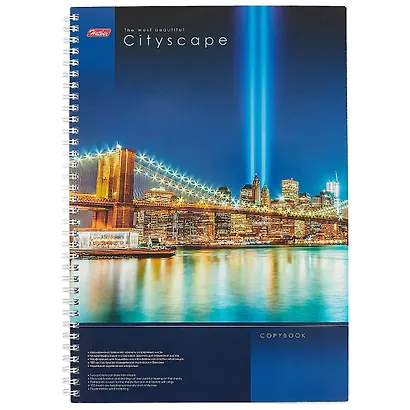Тетрадь в клетку Hatber, CityScape, А4, 100 листов - фото 1