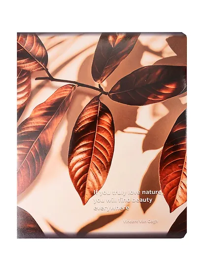 Тетрадь 48 листов, клетка, "Leaves" - фото 1