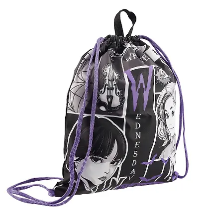 Мешок для сменной обуви "Уэнсдэй", 36 х 47 см, 1 отделение - фото 2